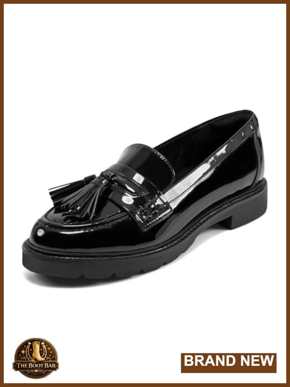 Rockport Kiara Leather Loafers Tassel Almond Toe Comfort Slip-On